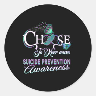 Sticker Rond Sensibilisation à la prévention du suicide Votre p