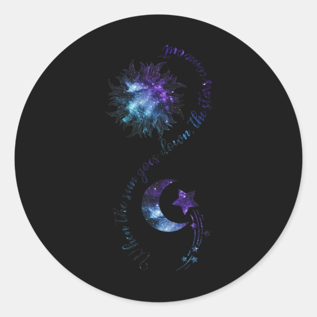 Sticker Rond Sensibilisation à la prévention lorsque le soleil  (Devant)