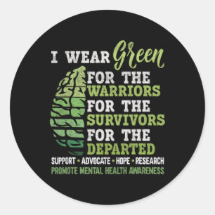 Sticker Rond Sensibilisation à la santé mentale, ça compte Sout