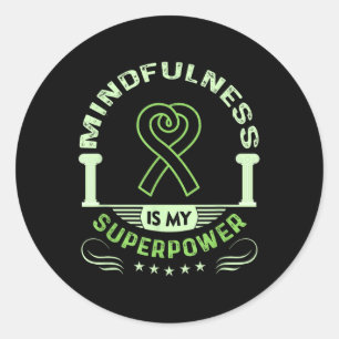 Sticker Rond Sensibilisation à la santé mentale Chemises Pleine