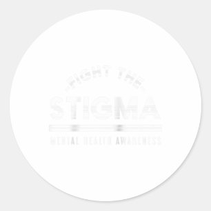 Sticker Rond Sensibilisation à la santé mentale contre la stigm