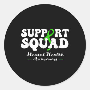 Sticker Rond Sensibilisation à la santé mentale de l'équipe de