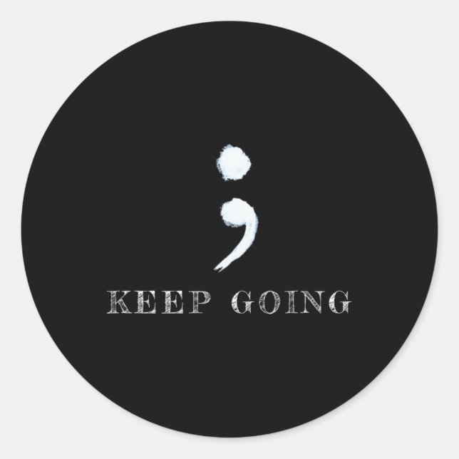 Sticker Rond Sensibilisation à la santé mentale du projet (Devant)