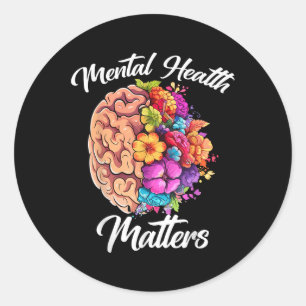 Sticker Rond Sensibilisation à la santé mentale S Sensibilisati