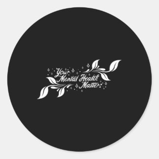 Sticker Rond Sensibilisation À La Santé Mentale S Thérapie Cade