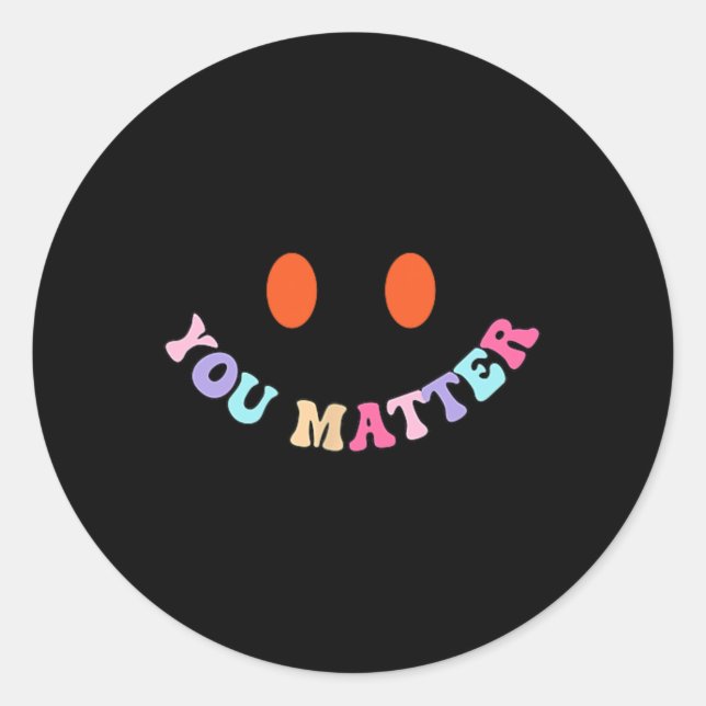 Sticker Rond Sensibilisation à la santé mentale Vous Problème 2 (Devant)