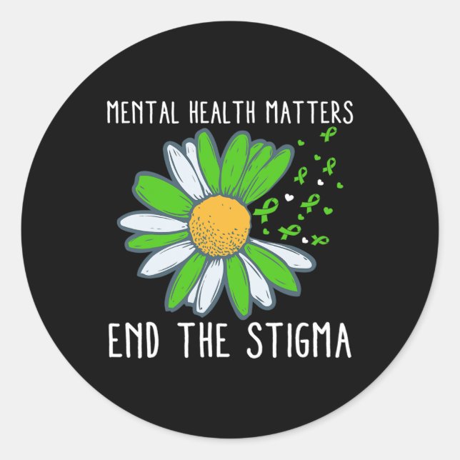 Sticker Rond Sensibilisation à la stigmatisation de la santé me (Devant)