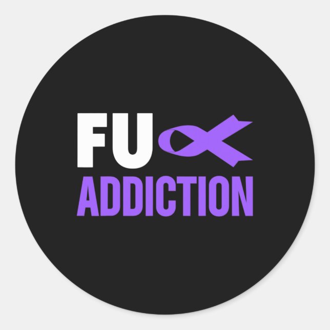 Sticker Rond Sensibilisation à la surdose - Sensibilisation à l (Devant)
