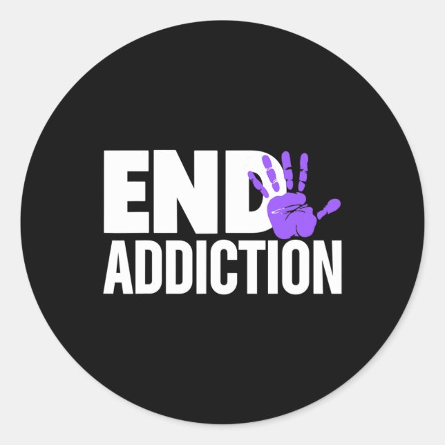 Sticker Rond Sensibilisation à la surdose - Sensibilisation à l (Devant)