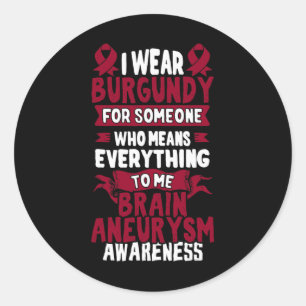 Sticker Rond Sensibilisation à l'athéisme cérébral - Ruban de B