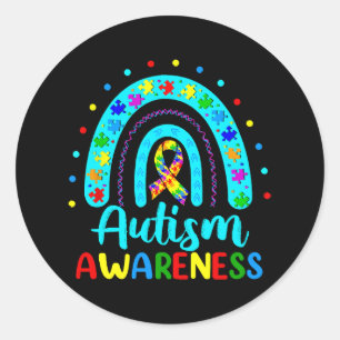 Sticker Rond Sensibilisation à l'autisme