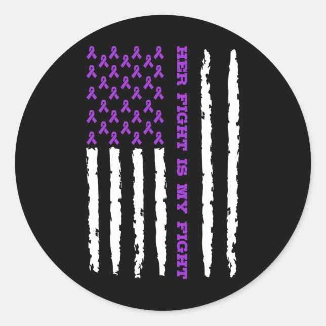 Sticker Rond Sensibilisation à l'épilepsie 1  (Devant)