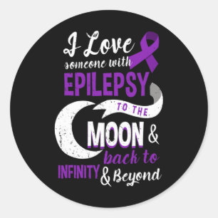Sticker Rond Sensibilisation à l'épilepsie - Amour Fils Maman P