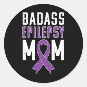 Sticker Rond Sensibilisation à l'épilepsie Par Maman Epilepsie