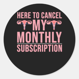 Sticker Rond Sensibilisation à l'hystérectomie Restauration c