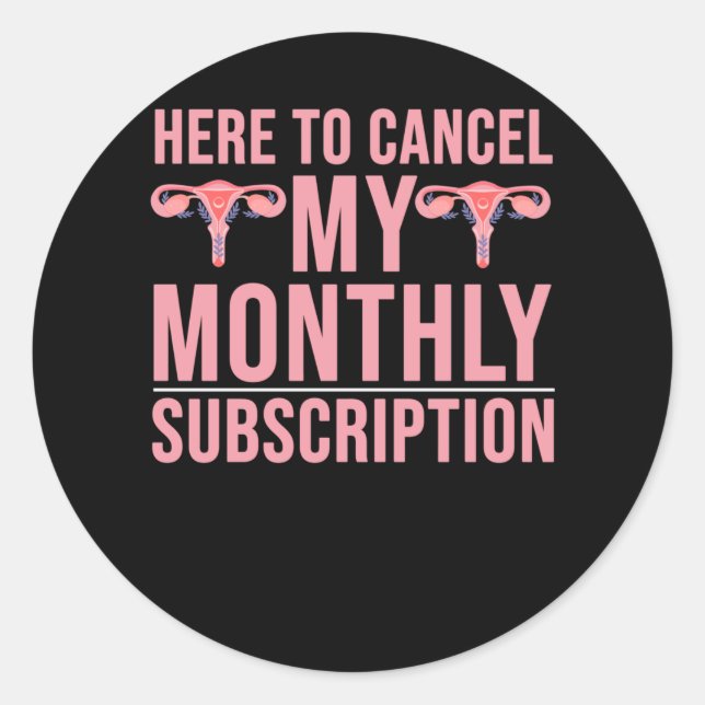 Sticker Rond Sensibilisation à l'hystérectomie Restauration chi (Devant)