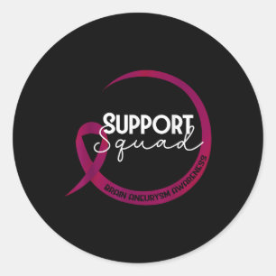 Sticker Rond Sensibilisation à l'neurologie cérébrale Soutien a