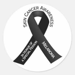 Sticker Rond Sensibilisation au cancer de la peau