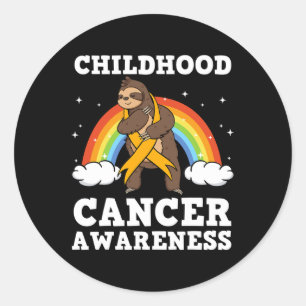 Sticker Rond Sensibilisation au cancer de l'enfant Parents Tume