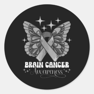 Sticker Rond Sensibilisation au cancer du cerveau _2