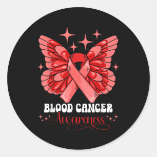 Sticker Rond Sensibilisation au cancer du sang