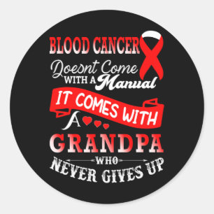 Sticker Rond Sensibilisation au cancer du sang Soutien du group