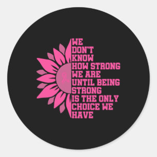 Sticker Rond Sensibilisation au cancer du sein