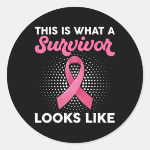 Sticker Rond Sensibilisation au cancer du sein à quoi ressemble