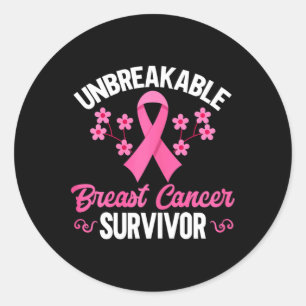 Sticker Rond Sensibilisation au cancer du sein Cancer du sein i
