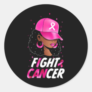 Sticker Rond Sensibilisation au cancer du sein Soutien des guer