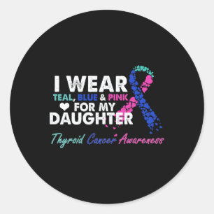 Sticker Rond Sensibilisation Au Cancer Pour Mon Costume Fille R