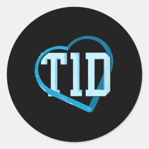 Sticker Rond Sensibilisation au diabète de type 1