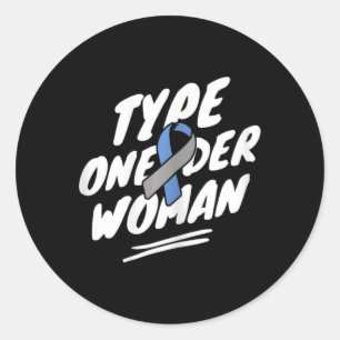 Sticker Rond Sensibilisation au diabète - Diabétique T1d Type1 