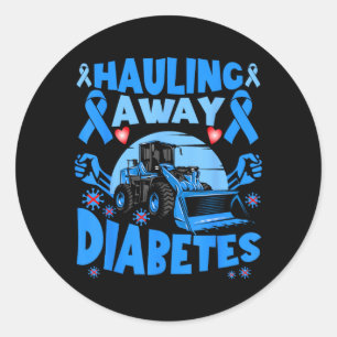 Sticker Rond Sensibilisation au diabète insuline tout-petit enf