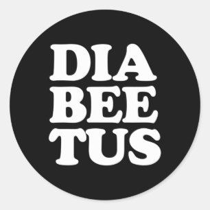 Sticker Rond Sensibilisation au diabète Plaisir Diabète