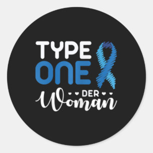 Sticker Rond Sensibilisation au diabète Type 1 - Diabète T1d 2