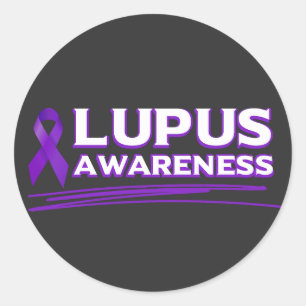 Sticker Rond Sensibilisation au lupus