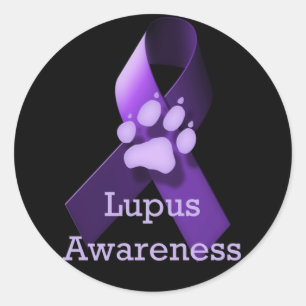 Sticker Rond Sensibilisation au lupus