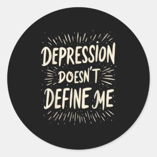 Sticker Rond Sensibilisation au suicide Dépression Anxiété Sant