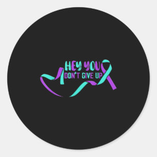 Sticker Rond Sensibilisation au suicide Prévention du suicide S