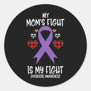 Sticker Rond Sensibilisation au surdosage Le combat de ma mère