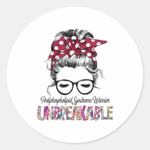 Sticker Rond Sensibilisation au syndrome antiphospholipidique S