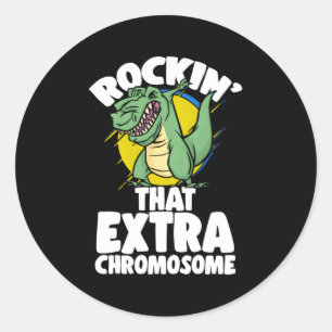 Sticker Rond Sensibilisation au syndrome de bas chromosome de R