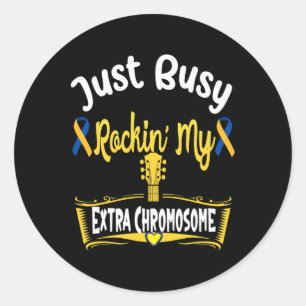 Sticker Rond Sensibilisation au syndrome de Down Enfants Enfant