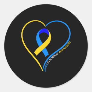 Sticker Rond Sensibilisation au syndrome de Down - Journée mond