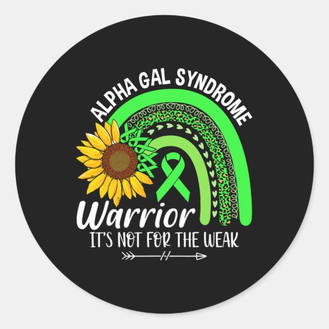 Sticker Rond Sensibilisation au syndrome de Gal Alpha (Devant)