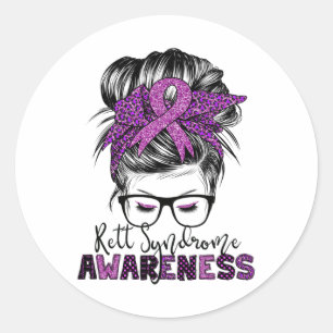 Sticker Rond Sensibilisation au syndrome de retour Messagerie B