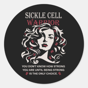 Sticker Rond Sensibilisation Aux Cellules De Faucille Les Femme