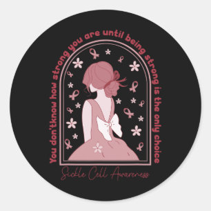 Sticker Rond Sensibilisation Aux Cellules De Faucille Les Femme