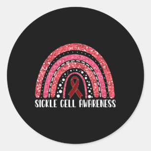 Sticker Rond Sensibilisation aux cellules de la faucille du gue